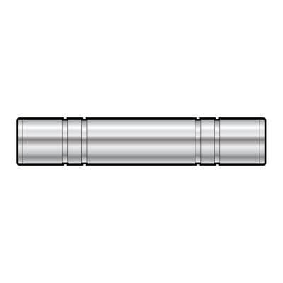 TVA Adaptor 6.3mm Stereo Female to 6.3mm Stereo Female Socket made of metal, shown from the front.