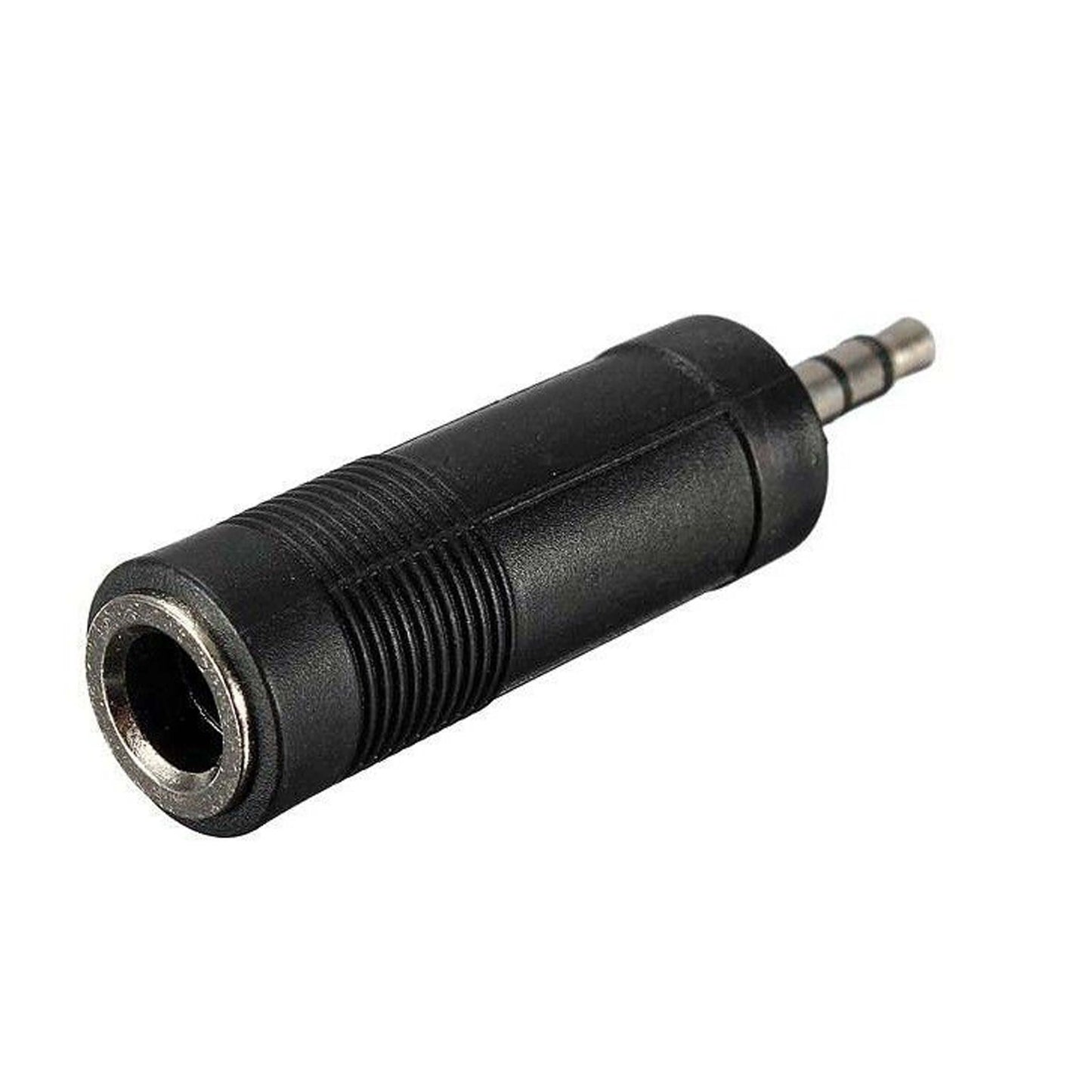 High-quality audio connector adaptor from RCA male to 6.3mm mono female.
