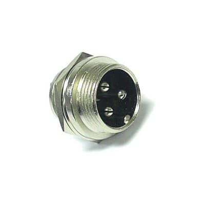 TVA 3 Pin Chassis Mount Receptacle NC-513, a durable multi-pin connector designed for reliable electrical connections.