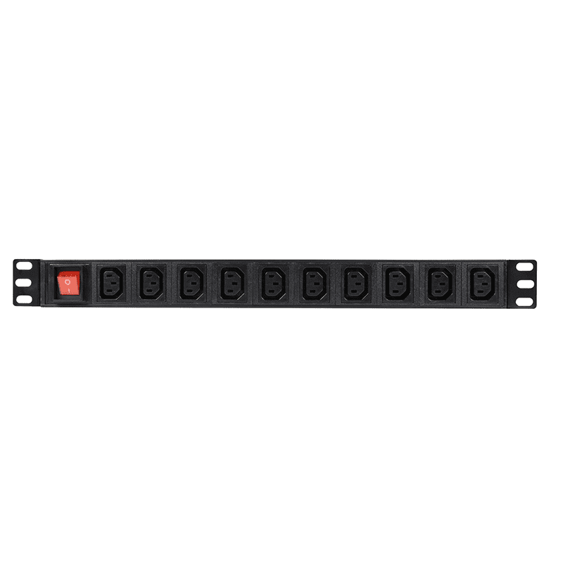 ADASTRA 1U-PDU-6SA 6 Way 16AMP Power Distributor PDU - Rack-Mountable Power Distribution Unit