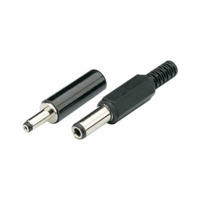 TVA DC Female Plug 3mm Short, a reliable connector designed for audio and lighting equipment.