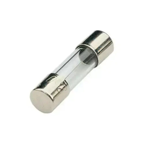 Image of a MERCURY FUSE 5X20MM 125MA SLOW BLOW, a glass fuse complying with IEC standards.