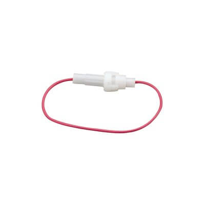 TVA Inline Fuse Holder with Wire for 5x20mm Fuses, 2.5A Bayonet Style