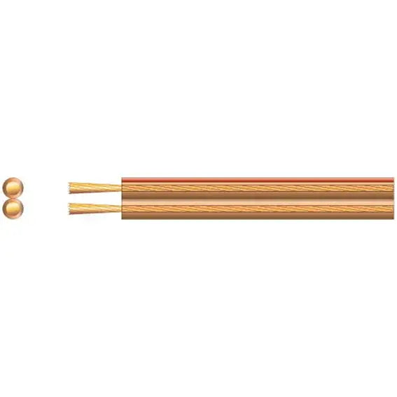 Filo Figure 8 Speaker Cable in clear, 1.0MM thickness, 100M length