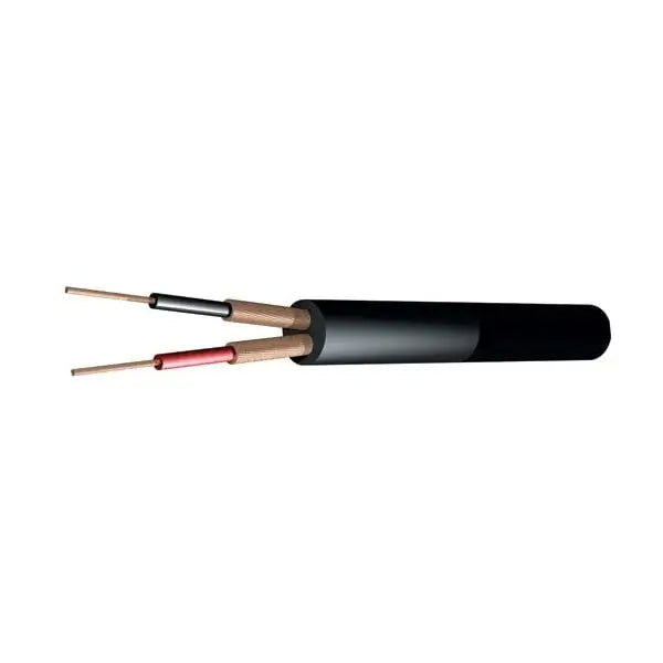 Filo 2-Core DMX Cable Round Black 100M HQ for reliable DMX signal transmission