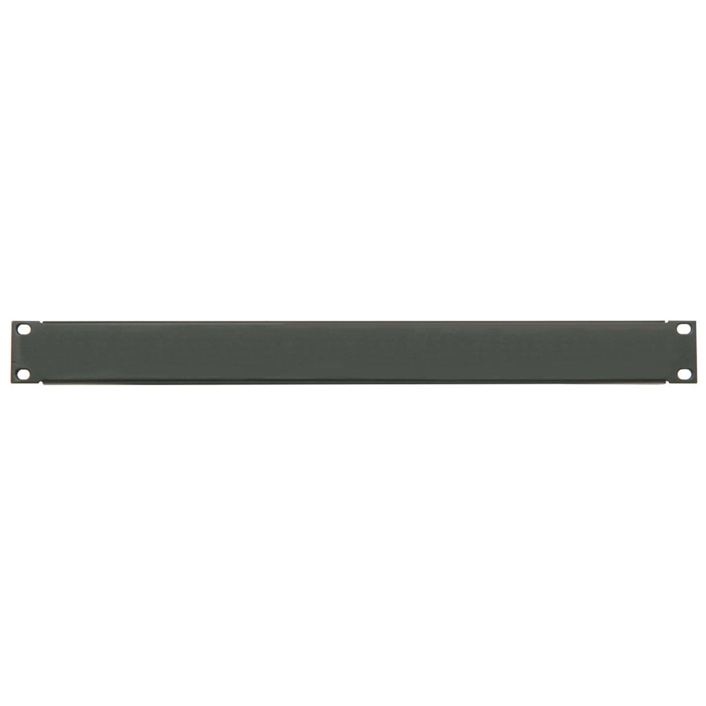 Adastra 19-Inch Vented Blanking Panel 1U in black steel, designed for rack mounting.