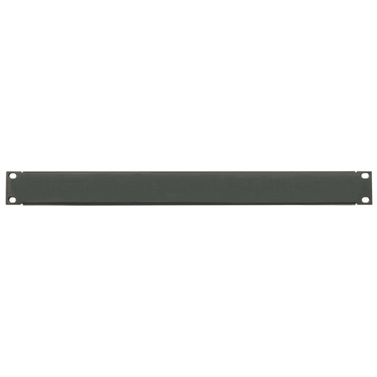 Adastra 19-Inch Vented Blanking Panel 1U in black steel, designed for rack mounting.