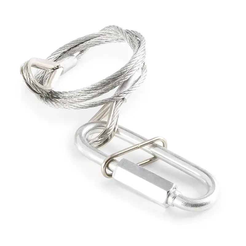 Beamz SAF20 Steel Safety Cable, 70cm long and 2mm thick, used for securing lighting equipment.