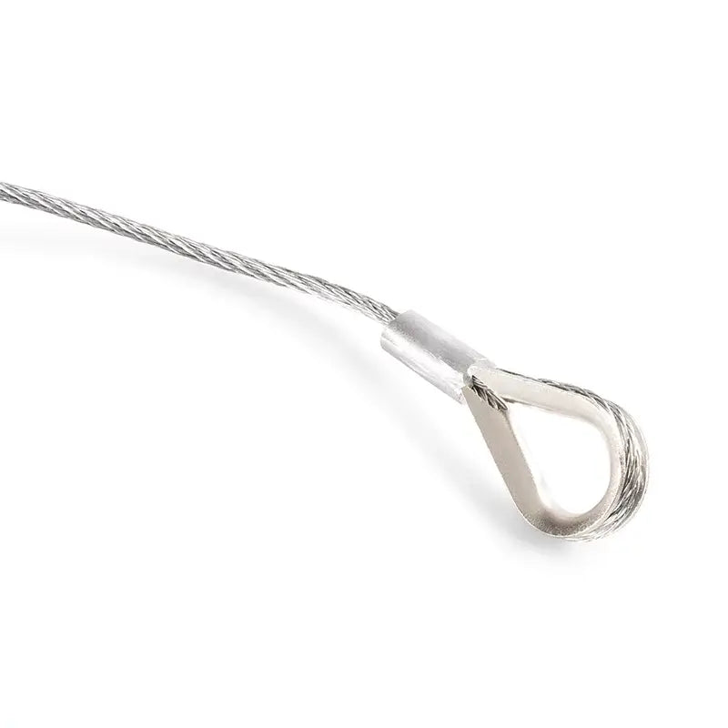 Beamz SAF20 Steel Safety Cable, 70cm length and 2mm thickness, used for securing lighting and stage equipment.