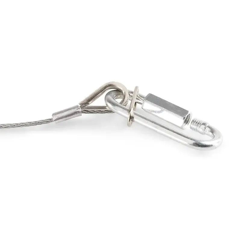 Beamz SAF20 Steel Safety Cable, 70cm length and 2mm thickness, suitable for securing lighting and equipment.