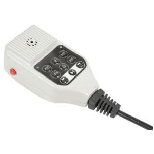 Adastra VM25BT Vehicle Megaphone with USB/SD Player, Looper and Bluetooth functionality, showcasing a compact design suitable for outdoor use.