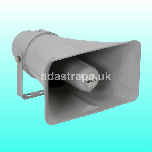 Adastra RH15V Heavy Duty Rectangular Horn Speaker, 23W Max, 100V, measuring 10x6 inches.