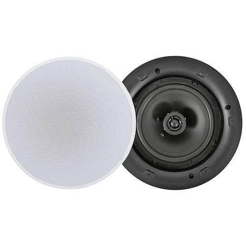 Adastra LP6V Low Profile Ceiling Speaker with 6.5 inch diameter, designed for discreet installation and high-quality sound.