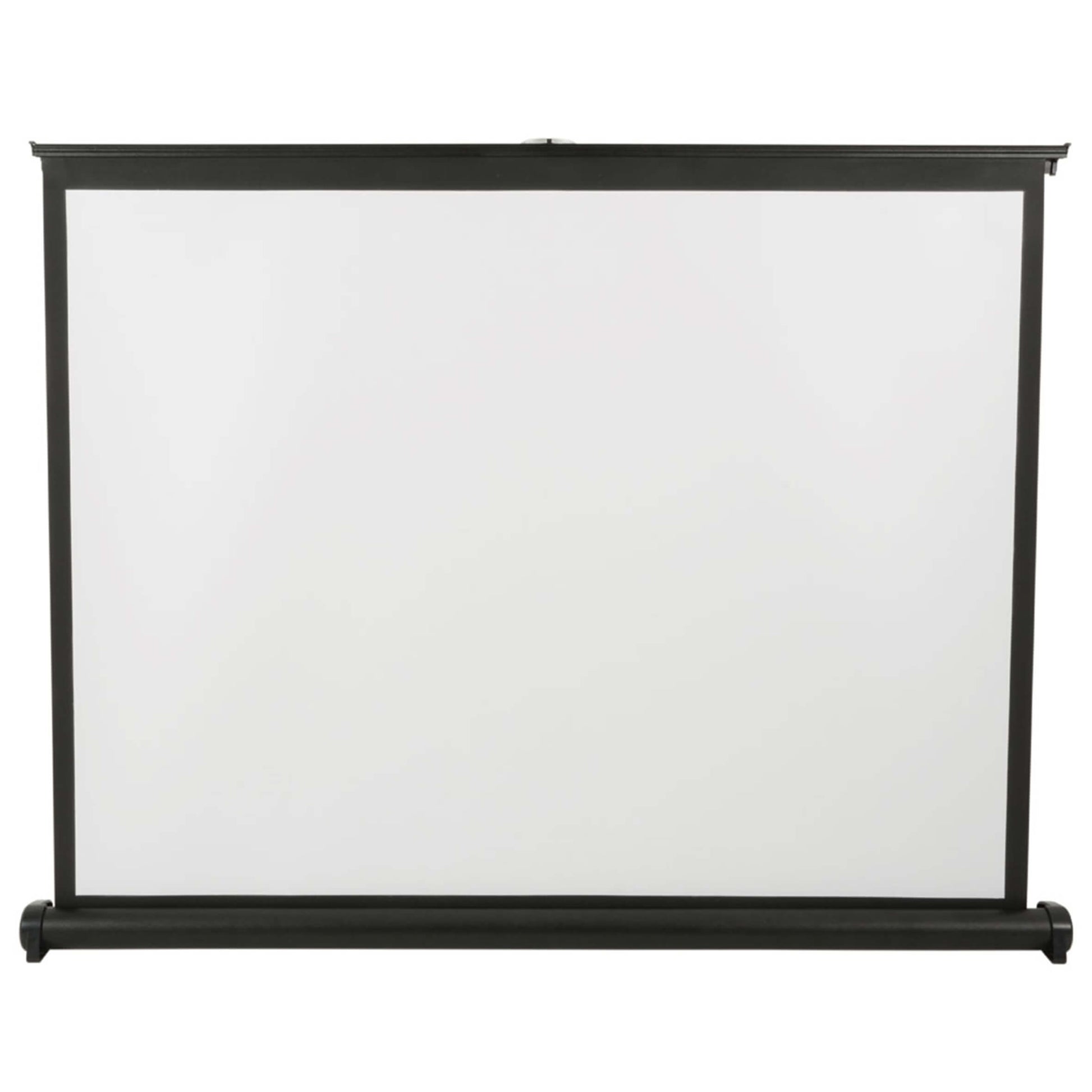 AVLINK PDPS50 50-Inch Portable Desktop Projector Screen displayed on a white background, showcasing its 16:9 aspect ratio.
