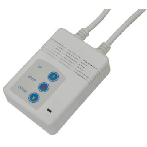 AVLINK EPS120-4:3 120-Inch Electric Projector Screen with a 4:3 aspect ratio displayed in a room setting.