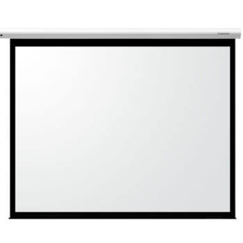 AVLINK MPS86-4:3 86-Inch Manual Projector Screen with a 4:3 aspect ratio, suitable for presentations and home theater setups.