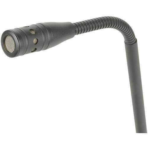 Adastra COM60 desktop paging microphone with chime function, featuring a gooseneck design.