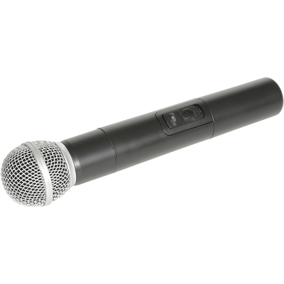 ADASTRA H25-HH VHF Handheld Microphone Transmitter at 174.1MHz designed for H25B/QRPA/QXPA, showcasing its sleek design and features.