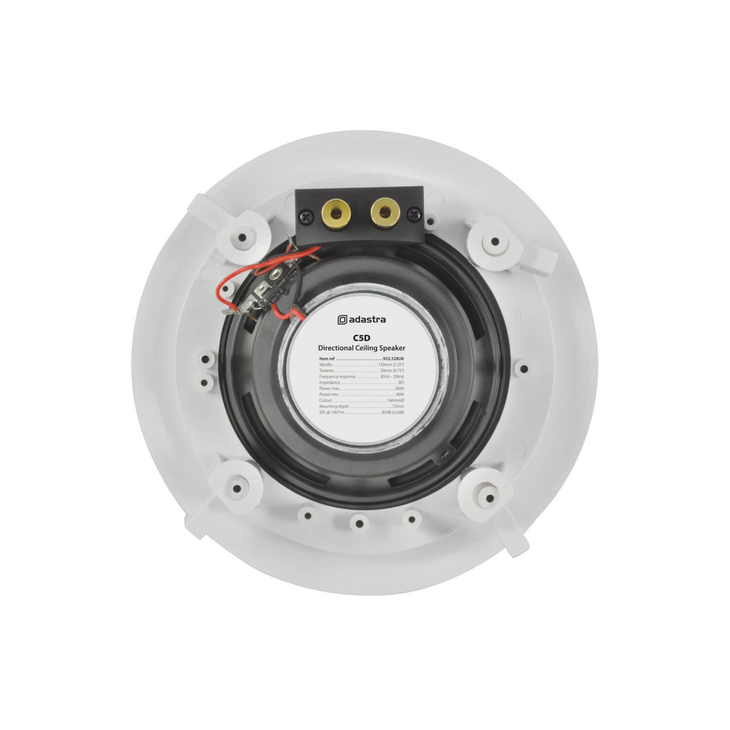 ADASTRA C5D 5.25-Inch Ceiling Speaker featuring a directional tweeter, designed for high-quality sound with 60W RMS power.