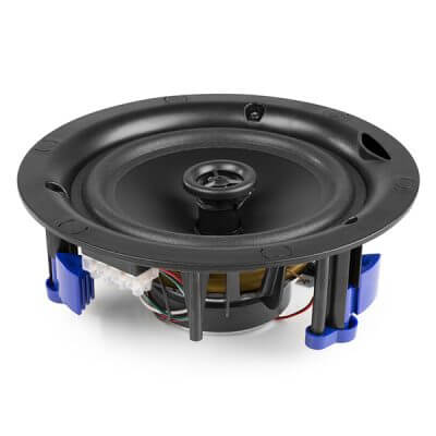 Power Dynamics NCSP5B Low Profile Ceiling Speaker, 5.25 inch size, 20W power, 100V system, in black color.