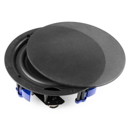 Power Dynamics NCSP8B Low Profile Ceiling Speaker, 8 inches, 40W, 100V, in black color.