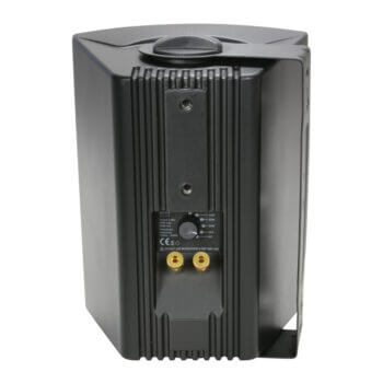 Adastra BP3V-B 100V weatherproof black passive speaker, 3 inches in size.