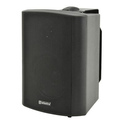 Adastra BP4V-B 100V Weatherproof Speaker in black, designed for outdoor wall mounting.