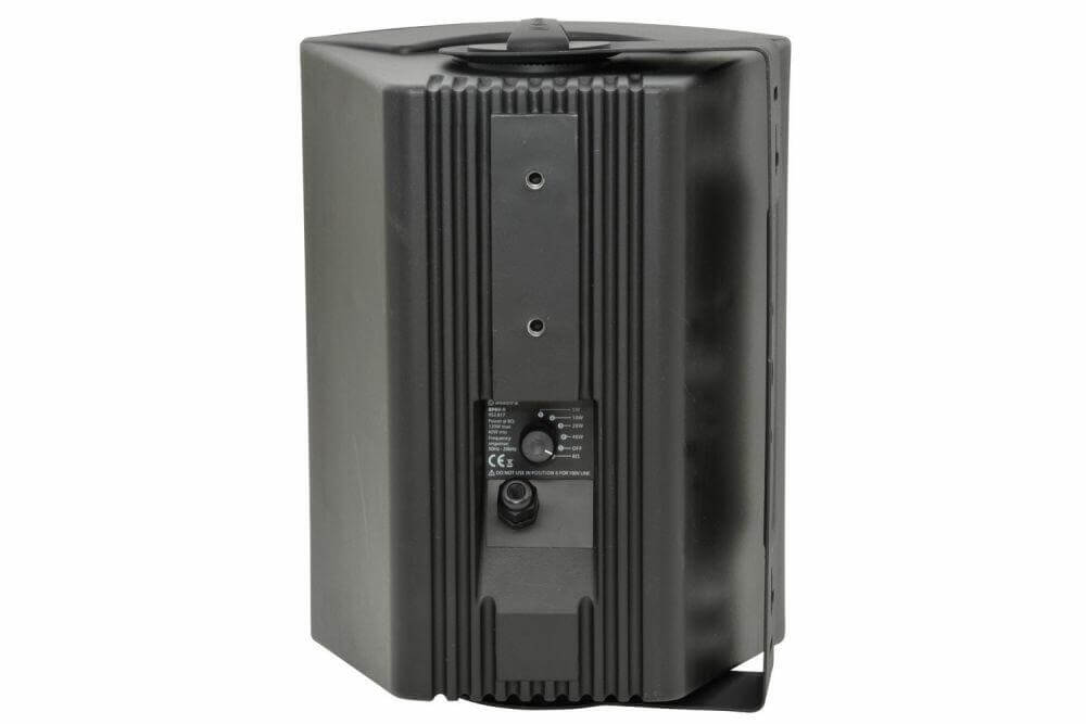 Adastra BP6V-B 100V Weatherproof Speaker in black, designed for high-quality outdoor sound with a 6.5 inch driver.