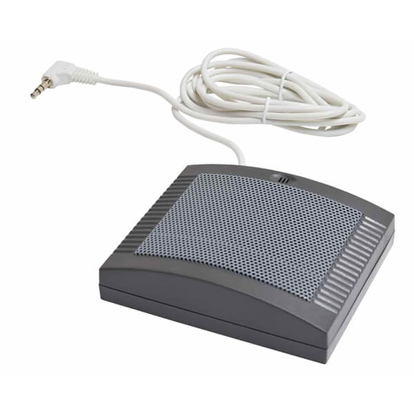 Adastra TGM4 Talk-Through Glass Intercom System designed for 2-way communication at ticket booths, bank counters, and receptions.