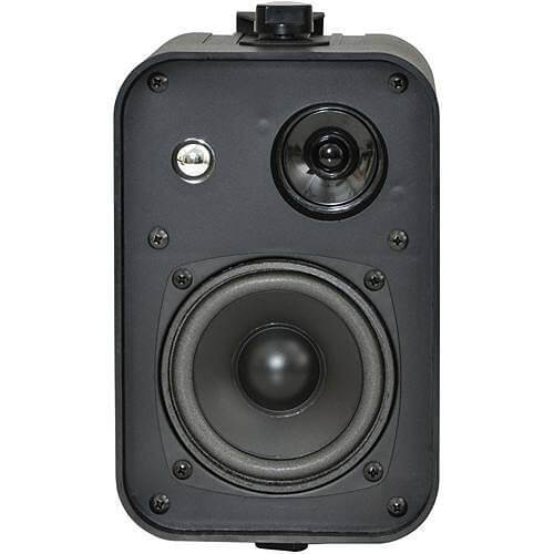 Adastra B30V 100V Line 4 Inch 30W Black Background Speakers displayed on a neutral background.