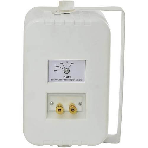 Adastra B30V 100V Line 4 Inch Background Speaker in white, 15W, displayed in a pair.