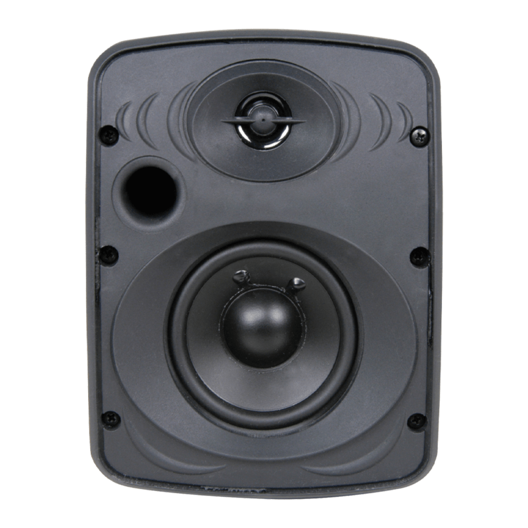 Adastra FC4V-B Compact 4-Inch 20W 100V Wall Cabinet Speakers in black color.