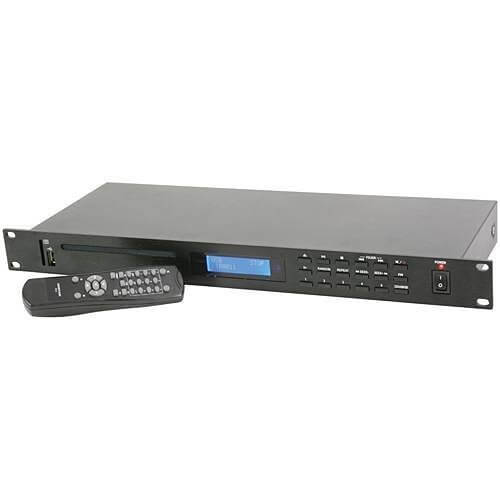 Adastra AD-400 CD/USB/SD/FM Multimedia Audio Player, 1U rack mountable design