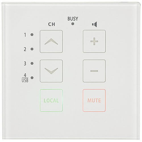 Adastra TR86 Touch Wall Remote designed for RZ45 Audio Matrix, showcasing easy installation and control features.