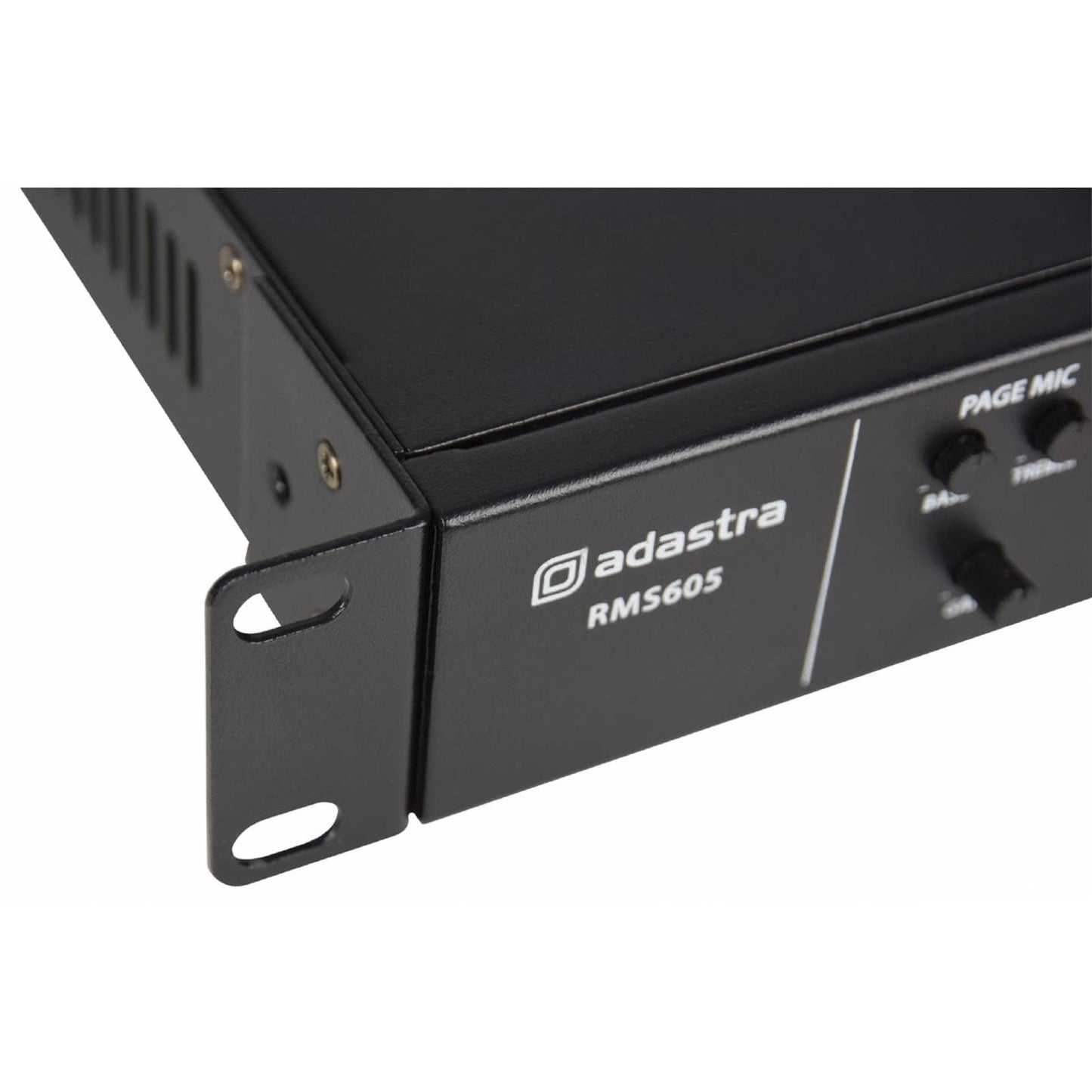 Adastra RMS605 Slave Amplifier featuring 5 zones of audio control and a power output of 5 x 60W RMS for 100V systems.