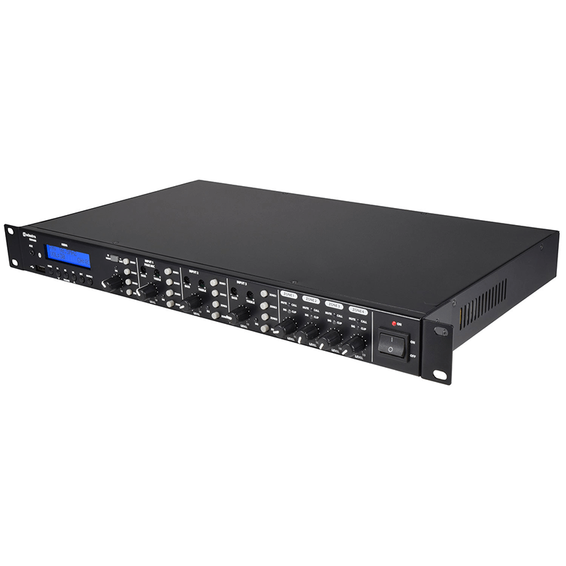 ADASTRA RM4460 Mixer-Amplifier with USB, SD, FM, and Bluetooth capabilities, designed for versatile audio solutions across 4 zones.
