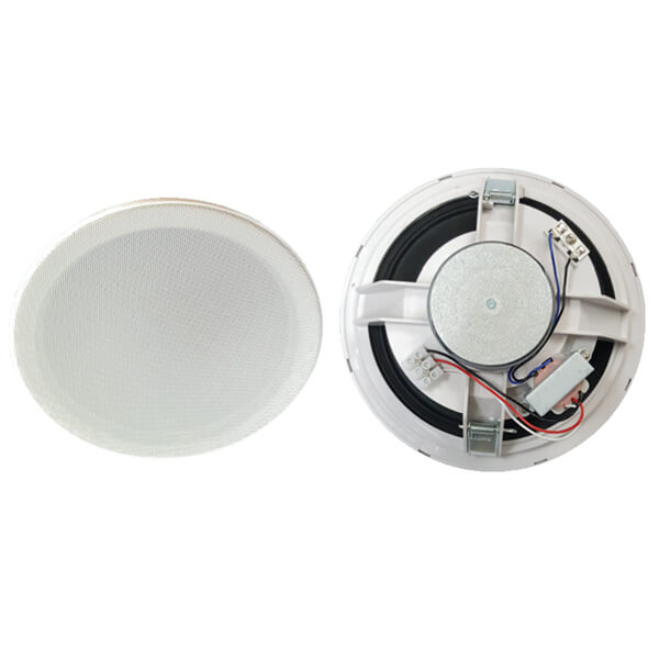 FILO CAVSC8CXW 8-inch ceiling speaker coax tweeter with a white metal grill.