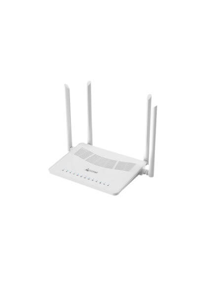 Acconet AC1800 xPON 4-Port Gigabit Wireless ONU with four LAN ports and USB connection
