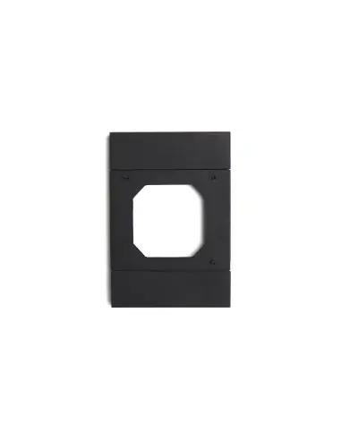 Acconet IoT 4x2 Smart Wall Switch Adapter Plate in black, measuring 100mm by 50mm.
