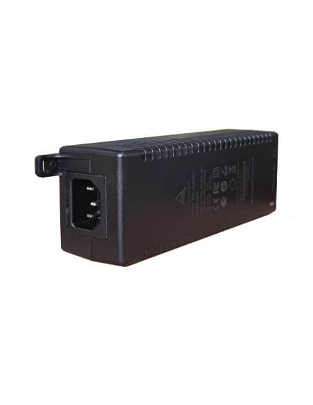 Image of Acconet 10Gbps Active PoE device, providing 48V power with 1.35A and 65W capacity.