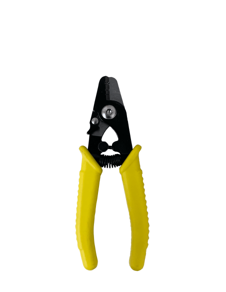 Acconet Fiber Optic Stripper designed with three holes for precise stripping of fiber optic cables.