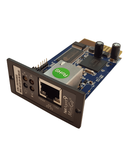 Acconet Rack Mount UPS SNMP Module for remote control and status updates of UPS systems.