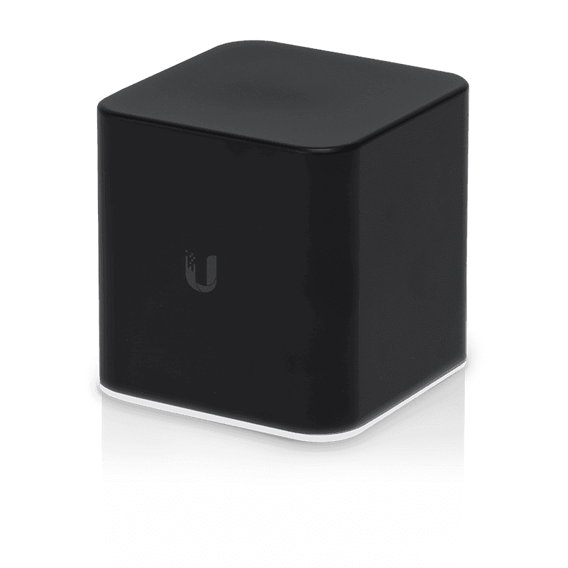 Ubiquiti UISP airCube AC WiFi Access Point displayed in a professional setting.