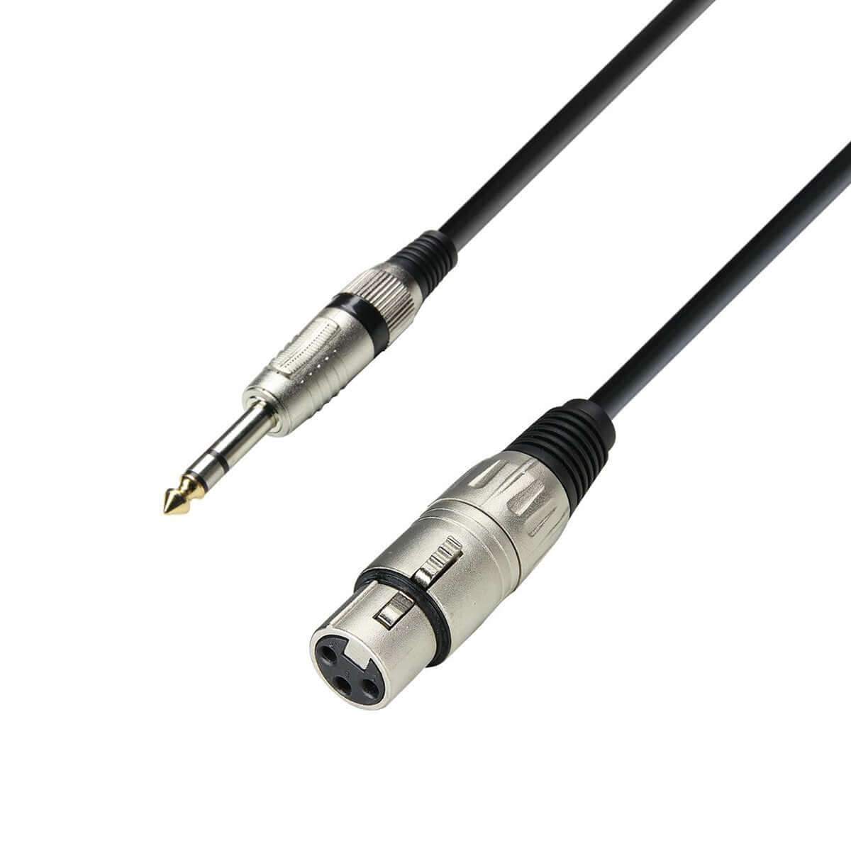 ADAM HALL CABLES K3 BFV 0600 Microphone Cable XLR Female to 6.3mm Jack Stereo, 6 meters long
