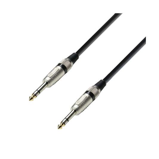 ADAM HALL CABLES K3 BVV 0300 - 3M Balanced Audio Cable with 6.3mm Jack Stereo connectors.