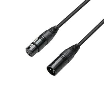 ADAM HALL CABLES K3 DMF 1000 - 10M DMX XLR Cable Male to Female, showcasing a high-quality audio cable for professional use.