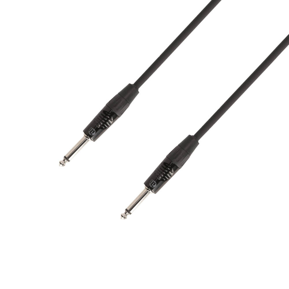 Adam Hall K4 IPP 0300 instrument cable with REAN 6.3mm mono jacks, 3 meters long.
