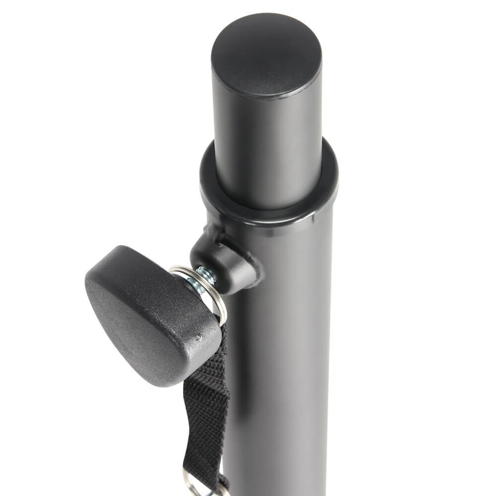 Image of the Adam Hall Stands SPS 822 speaker pole with M20 thread, showcasing its design and features.