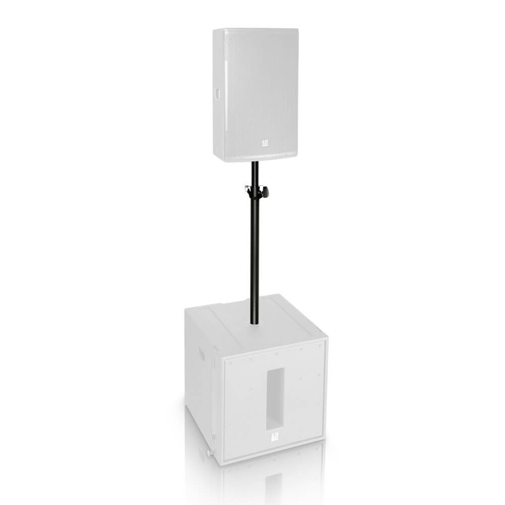 Image of the Adam Hall Stands SPS 822 speaker pole with M20 thread, showcasing its design and features.
