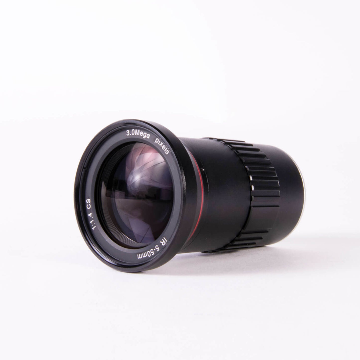 AIDA Imaging HD Varifocal 5.0-50mm Manual Iris CS Mount Lens displayed on a neutral background.